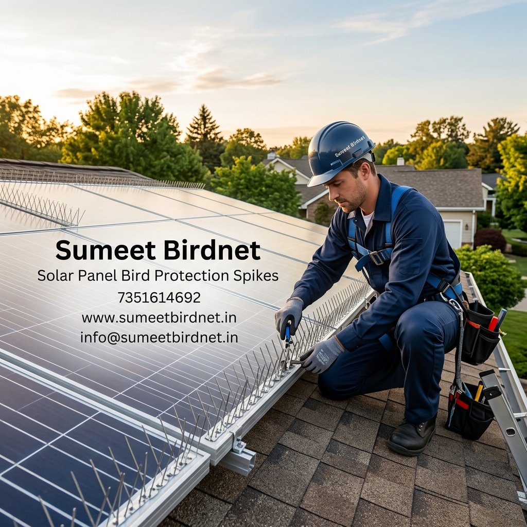 Solar Panel Bird Protection Spikes
